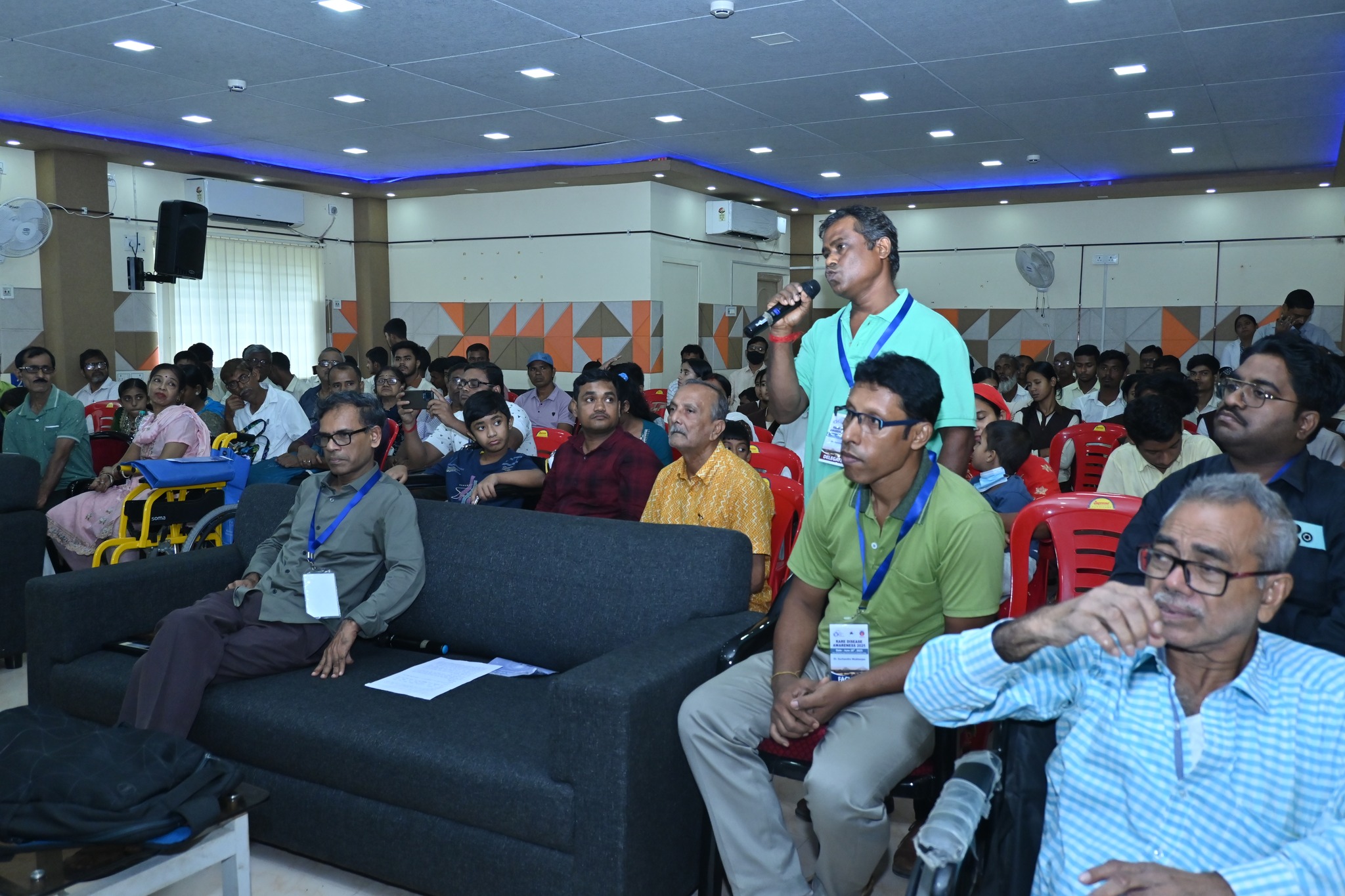 Children participating in an activity at the event.